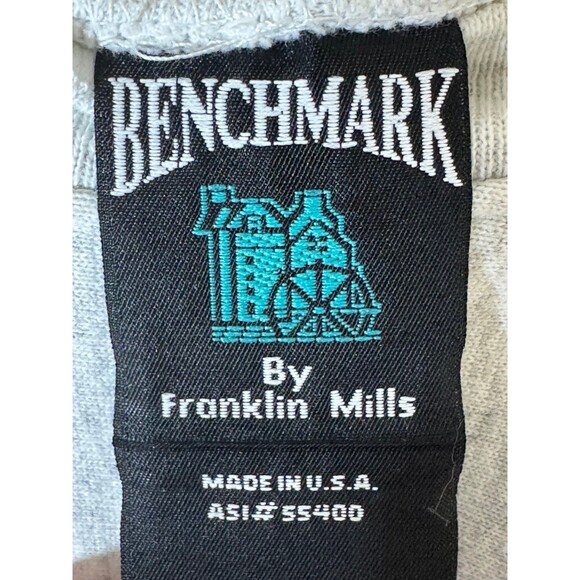 Vintage Benchmark Franklin Mills Golf Golfing Crewneck Sweater AOP Large L USA - Picture 5 of 10
